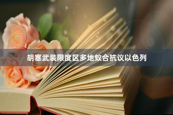 胡塞武装限度区多地蚁合抗议以色列